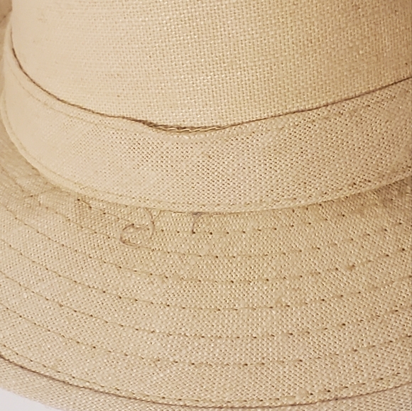 Midway Industries Linen Fedora Hat-Made In Macau-Medium/58 Beige - Picture 7 of 7